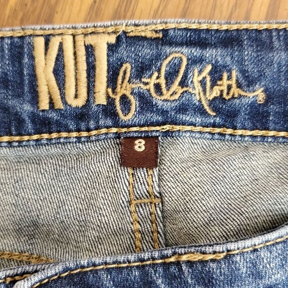 Kut From the Kloth Katy Boyfriend Womens Size 8 Mid-Rise Blue Denim Jeans - Picture 9 of 16